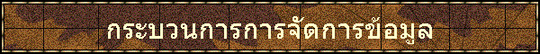 กระบวนการการจัดการข้อมูล