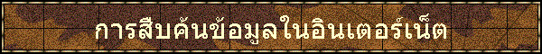การสืบค้นข้อมูลในอินเตอร์เน็ต